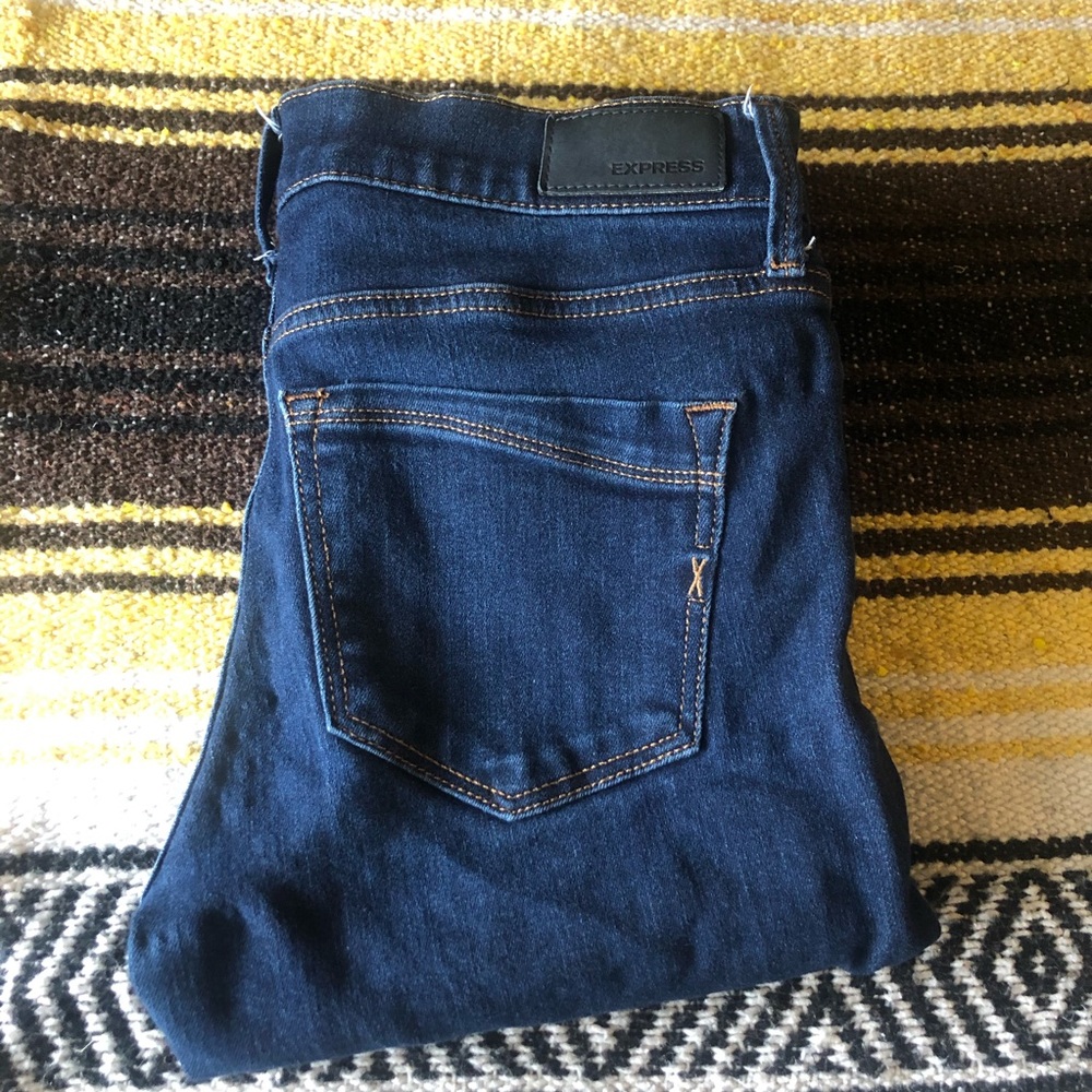 Express Skinny Denim Jeans w/ Stretch Size…